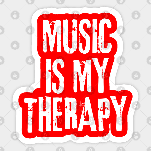 Music Is Therapy Musician Sticker by Illustradise